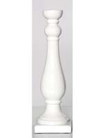 Fiberstone - Glossy white, candle holder candy ø19,5/H:71