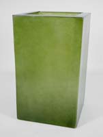 Fiberglas - Quadratisch Apfelgrün L:50/B:50/H:100