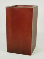 Fiberglas - Quadratisch Dunkelrot L:50/B:50/H:100