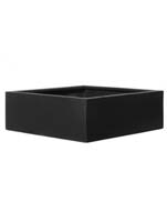 Fiberstone - Jumbo low black (XL) L:90/B:90/H:26