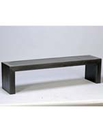 Fiberstone - Bench black L:174/B:40/H:45